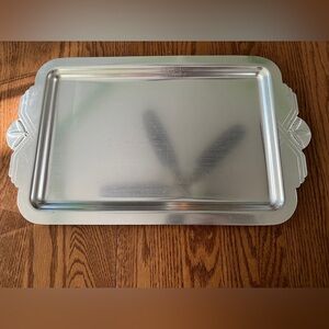 Silver Art Deco Southwest Large Tray, Marked Kensington
